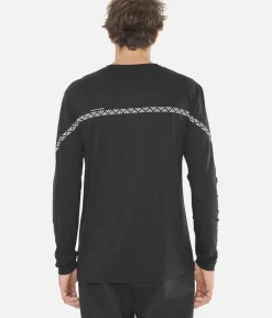 Clearance Black Crows T-Shirt Homme Merino Manches Longues Line Noir-Blanc