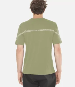 Hot Black Crows T-Shirt Homme Merino Manches Courtes Line Vert Olive