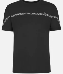 Sale Black Crows T-Shirt Homme Merino Manches Courtes Line Noir-Blanc