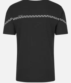 Sale Black Crows T-Shirt Homme Merino Manches Courtes Line Noir-Blanc