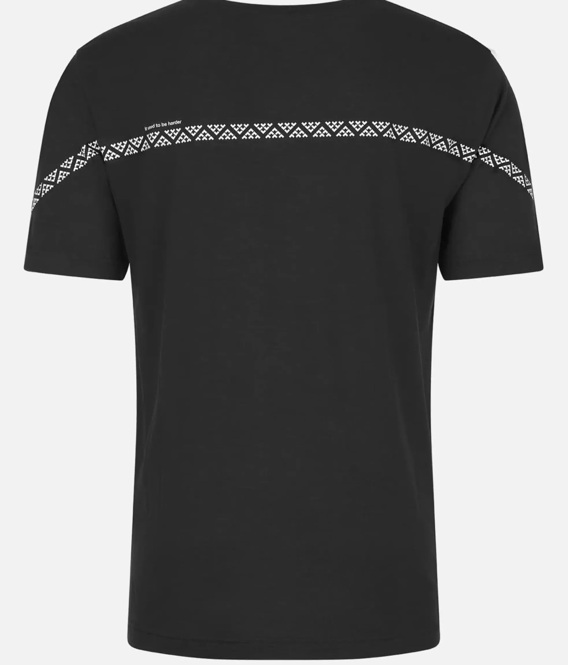 Sale Black Crows T-Shirt Homme Merino Manches Courtes Line Noir-Blanc