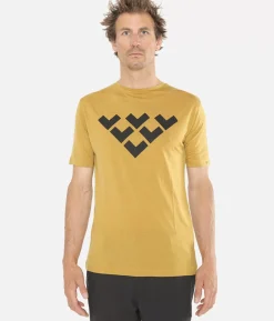 Outlet Black Crows T-Shirt Homme Merino Manches Courtes Chevron Or
