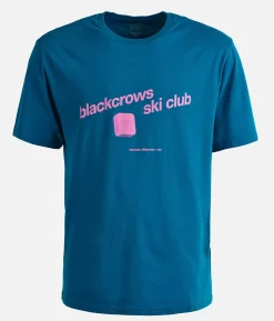 Best Black Crows T-Shirt Ski Club Moroccan Blue
