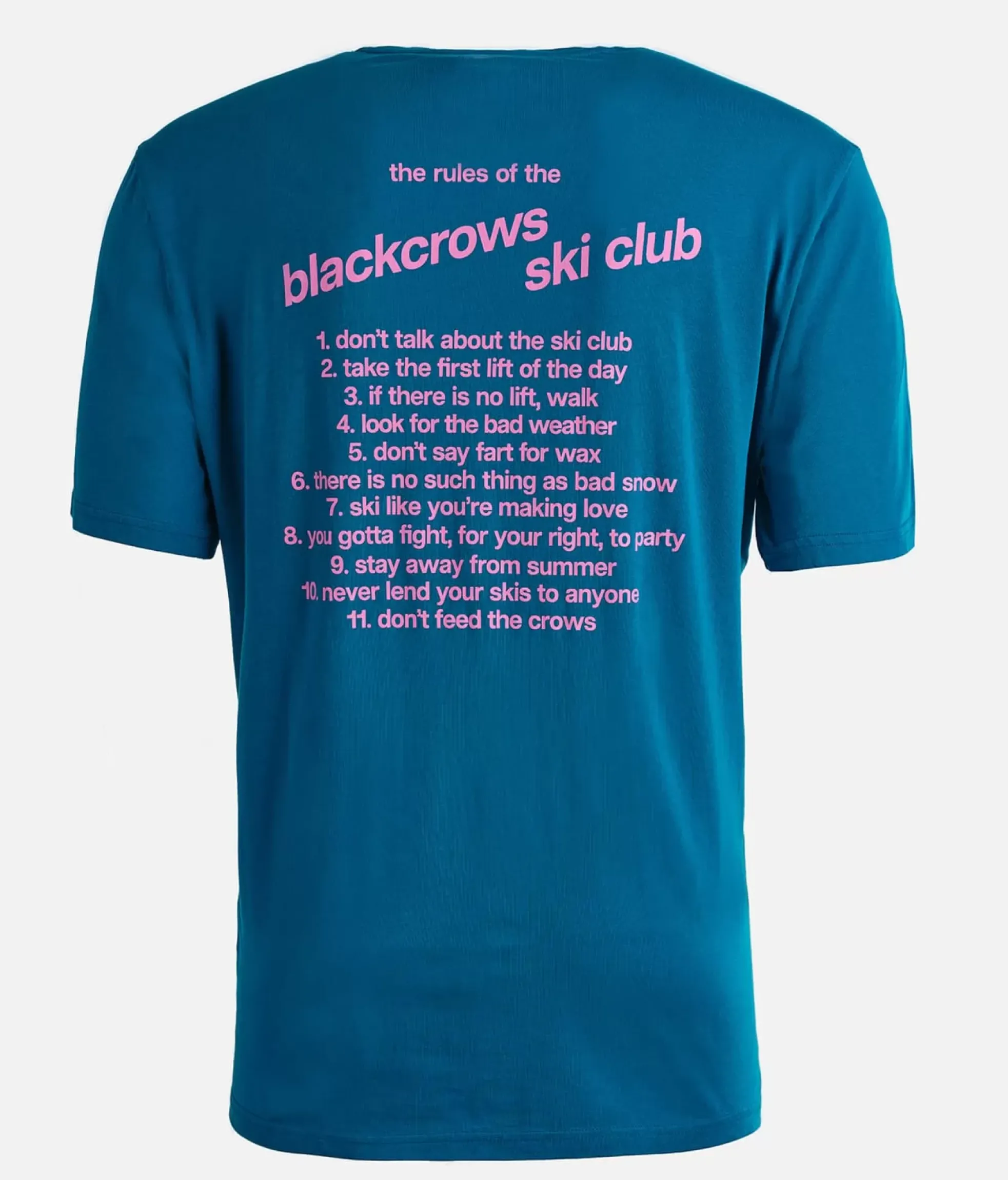 Best Black Crows T-Shirt Ski Club Moroccan Blue