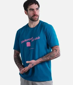 Best Black Crows T-Shirt Ski Club Moroccan Blue