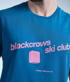 Best Black Crows T-Shirt Ski Club Moroccan Blue